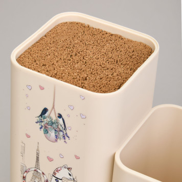 Набор из подставки и доски, серия "LAVENDER CATS" AGNESS 671-210-3