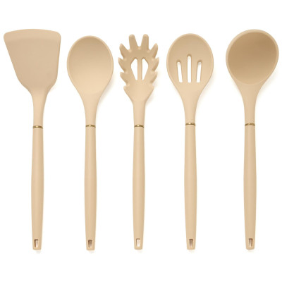 Набор из 11пр: 5 ножей, подставка, половник, ложка, лопатка, шумовка, ложка для спагетти AGNESS 671-220-1