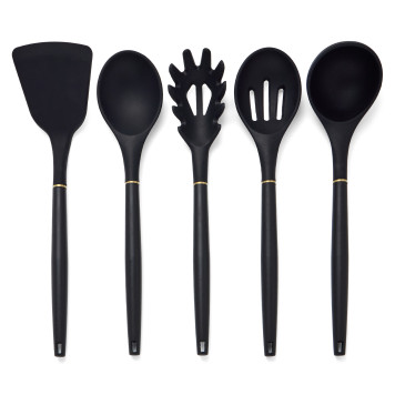 Набор из 11пр: 5 ножей, подставка, половник, ложка, лопатка, шумовка, ложка для спагетти AGNESS 671-221-1