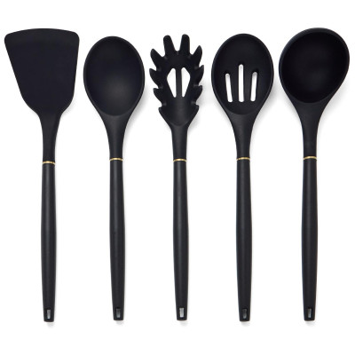 Набор из 11пр: 5 ножей, подставка, половник, ложка, лопатка, шумовка, ложка для спагетти AGNESS 671-221-1