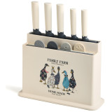 Набор из 10пр: 5 ножей, 4 доски и подставка, серия "FAMILY FARM" AGNESS 671-223