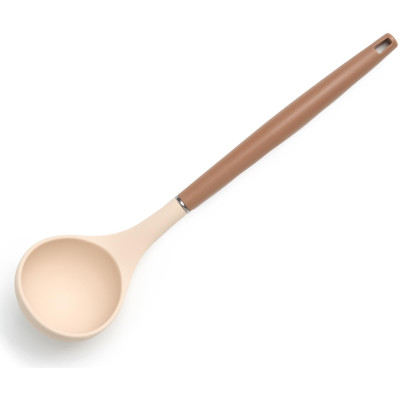 Набор из 11пр: 5 ножей, половник, лопатка, шумовка, подставка, ножеточка и ножницы, цвет: бежевый AGNESS 671-226-8