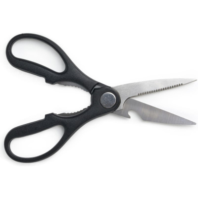 Набор из 11пр:5 ножей, половник, лопатка, шумовка, подставка, ножеточка, ножницы, черный мрамор/серы AGNESS 671-227-2