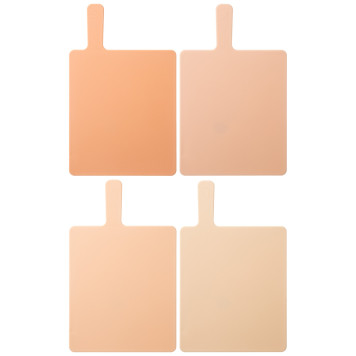 Набор разделочных досок из 4 шт+подставка 24*7.8*17cm цвет: бежевый AGNESS 671-507-2