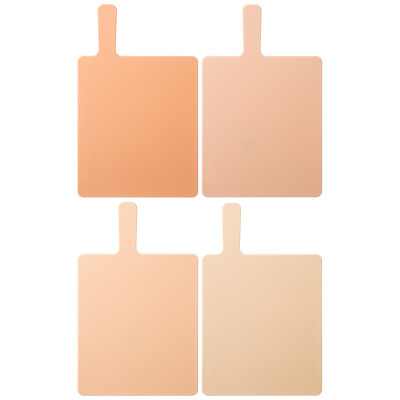 Набор разделочных досок из 4 шт+подставка 24*7.8*17cm цвет: бежевый AGNESS 671-507-2