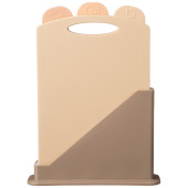 Набор разделочных досок из 3 шт+подставка 24*7.8*17cm цвет: бежевый AGNESS 671-509