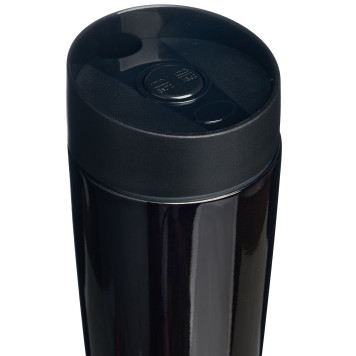 Термокружка " ЧЕРНАЯ ПАНТЕРА" с кнопкой-стоппером , 360мл колба нерж.сталь 18/10 AGNESS 709-085-1