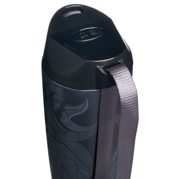 Термокружка " ЛЕВ" с кнопкой-стоппером, 360мл колба нерж.сталь 18/10 AGNESS 709-086-2