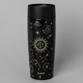 Термокружка "SUPERNOVA BLACK" 360мл, колба нерж.сталь 18/10 AGNESS 709-108