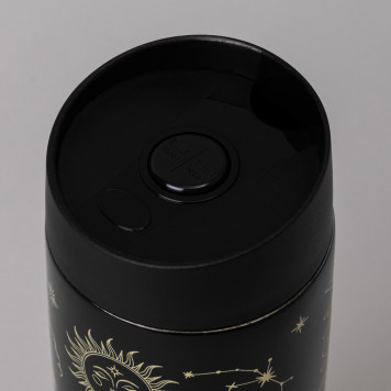 Термокружка "SUPERNOVA BLACK" 360мл, колба нерж.сталь 18/10 AGNESS 709-108-4