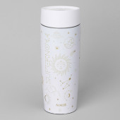 Термокружка "SUPERNOVA WHITE" 360мл, колба нерж.сталь 18/10 AGNESS 709-109