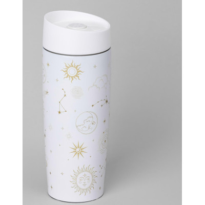 Термокружка "SUPERNOVA WHITE" 360мл, колба нерж.сталь 18/10 AGNESS 709-109-1