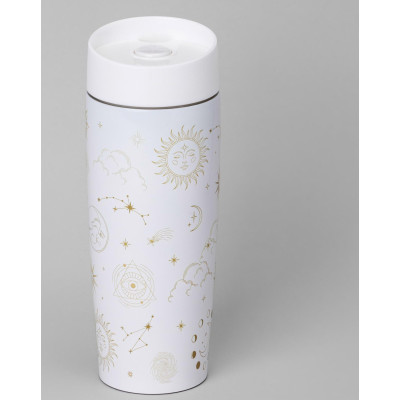 Термокружка "SUPERNOVA WHITE" 360мл, колба нерж.сталь 18/10 AGNESS 709-109-2