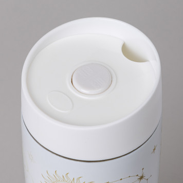 Термокружка "SUPERNOVA WHITE" 360мл, колба нерж.сталь 18/10 AGNESS 709-109-4