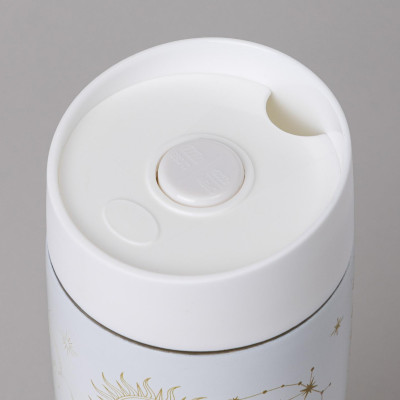 Термокружка "SUPERNOVA WHITE" 360мл, колба нерж.сталь 18/10 AGNESS 709-109-4