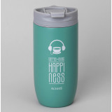 Термокружка "HAPPINESS" 450мл, колба нерж.сталь 18/10 AGNESS 709-113