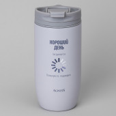 Термокружка "ХОРОШИЙ ДЕНЬ" 450мл, колба нерж.сталь 18/10 AGNESS 709-114