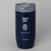 Термокружка "НОВЫЙ ДЕНЬ" 450мл, колба нерж.сталь 18/10 AGNESS 709-115