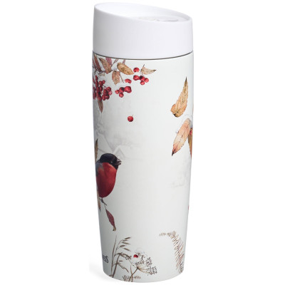 Термокружка "СНЕГИРИ" 360мл, колба нерж.сталь 18/10 AGNESS 709-123-4