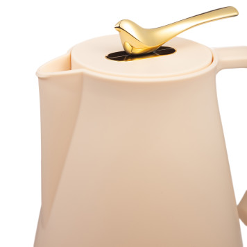 Термос со стеклянной колбой, 950 мл, крышка с клапаном AGNESS 734-200-1