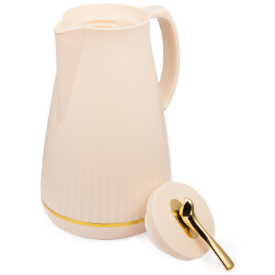 Термос со стеклянной колбой, 950 мл, крышка с клапаном AGNESS 734-200-3