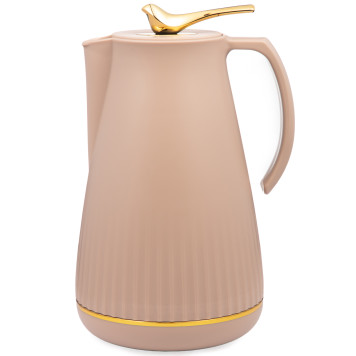 Термос со стеклянной колбой, 950 мл, крышка с клапаном AGNESS 734-201