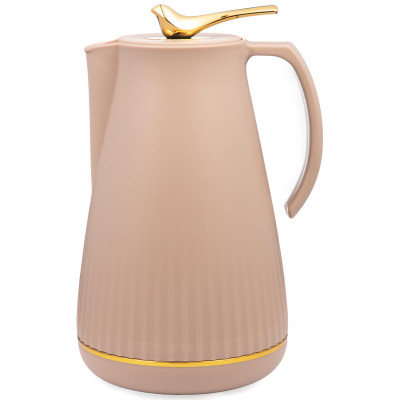 Термос со стеклянной колбой, 950 мл, крышка с клапаном AGNESS 734-201