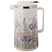 Термос со стеклянной колбой, 950 мл, крышка с клапаном, серия "IRISES" AGNESS 734-208