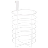 Органайзер для бумажных полотенец и туалетной бумаги навесной 14*14,4*20 см цвет: белый AGNESS 768-703