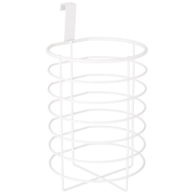 Органайзер для бумажных полотенец и туалетной бумаги навесной 14*14,4*20 см цвет: белый AGNESS 768-703