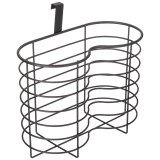 Органайзер для бумажных полотенец и туалетной бумаги навесной 26*12*20 см цвет:черный AGNESS 768-708