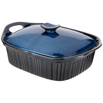 Форма для запекания с крышкой reactive blue 33*23*9,5/13 см 2000 мл AGNESS 780-110-1