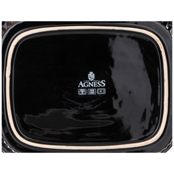 Форма для запекания с крышкой reactive blue 33*23*9,5/13 см 2000 мл AGNESS 780-110-5