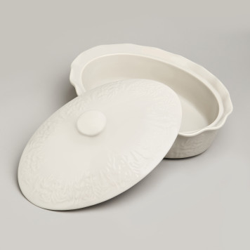 Форма для запекания с крышкой beige 33*24*8/13см 2000 мл AGNESS 780-127-2