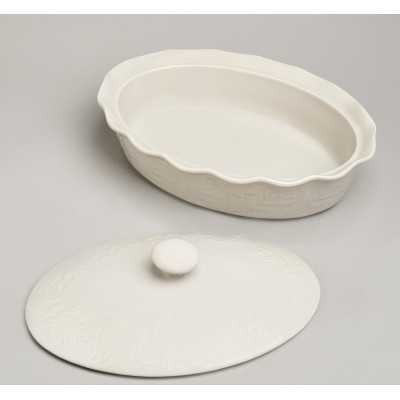 Форма для запекания с крышкой beige 33*24*8/13см 2000 мл AGNESS 780-127-3