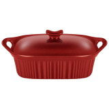 Форма для запекания с крышкой reactive red 33*23*9,5/13 см 2000 мл AGNESS 780-135