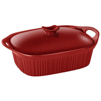 Форма для запекания с крышкой reactive red 33*23*9,5/13 см 2000 мл AGNESS 780-135-1