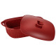 Форма для запекания с крышкой reactive red 33*23*9,5/13 см 2000 мл AGNESS 780-135