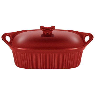 Форма для запекания с крышкой reactive red 33*23*9,5/13 см 2000 мл AGNESS 780-135