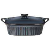 Форма для запекания с крышкой reactive blue 33*23*9,5/13 см 2000 мл AGNESS 780-146