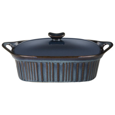 Форма для запекания с крышкой reactive blue 33*23*9,5/13 см 2000 мл AGNESS 780-146