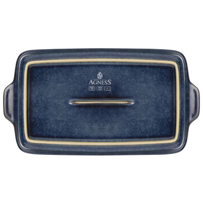 Форма для запекания reactive blue 32*18*7 см 1800 мл AGNESS 780-148-3