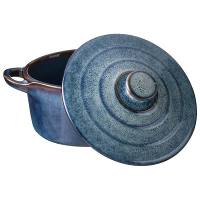 Горшочек для запекания reactive blue 18,5*14,5*6,5/10см 600 мл AGNESS 780-149-1