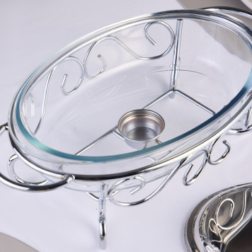 Мармит овальный silver 2,4l AGNESS 781-500-2