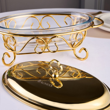 Мармит овальный gold 2,4l AGNESS 781-501-2