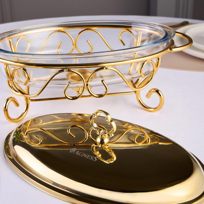 Мармит овальный gold 2,4l AGNESS 781-501-2