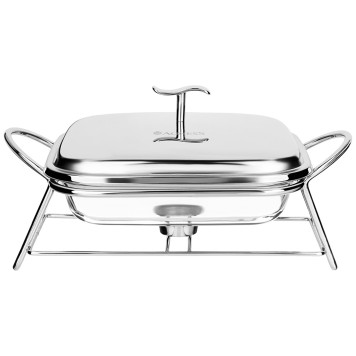 Мармит квадратный silver 1,8l AGNESS 781-502-3