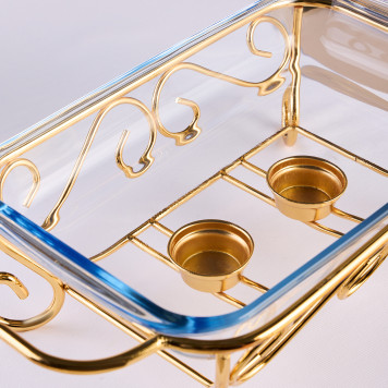 Мармит прямоуг gold 2,2l AGNESS 781-507-2