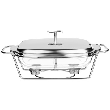 Мармит прямоуг 2 отсека silver 2,45l AGNESS 781-510-3