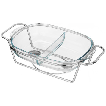 Мармит прямоуг 2 отсека silver 2,45l AGNESS 781-510-5